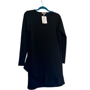 ASOS | black long sleeve sheath dress